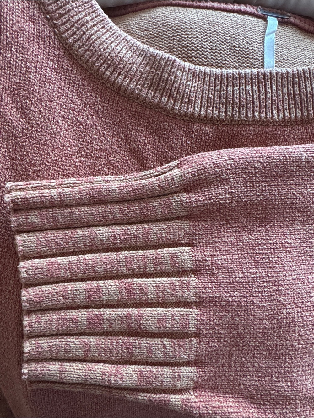 Free People Rusty Rose Scoop-Neck Relaxed Knit Sweater - Picture 3 of 3